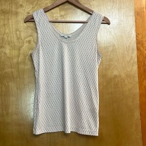 Banana Republic tank top, S, cream, textured
